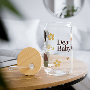 Dear Baby Girl Sip Glass, 16oz